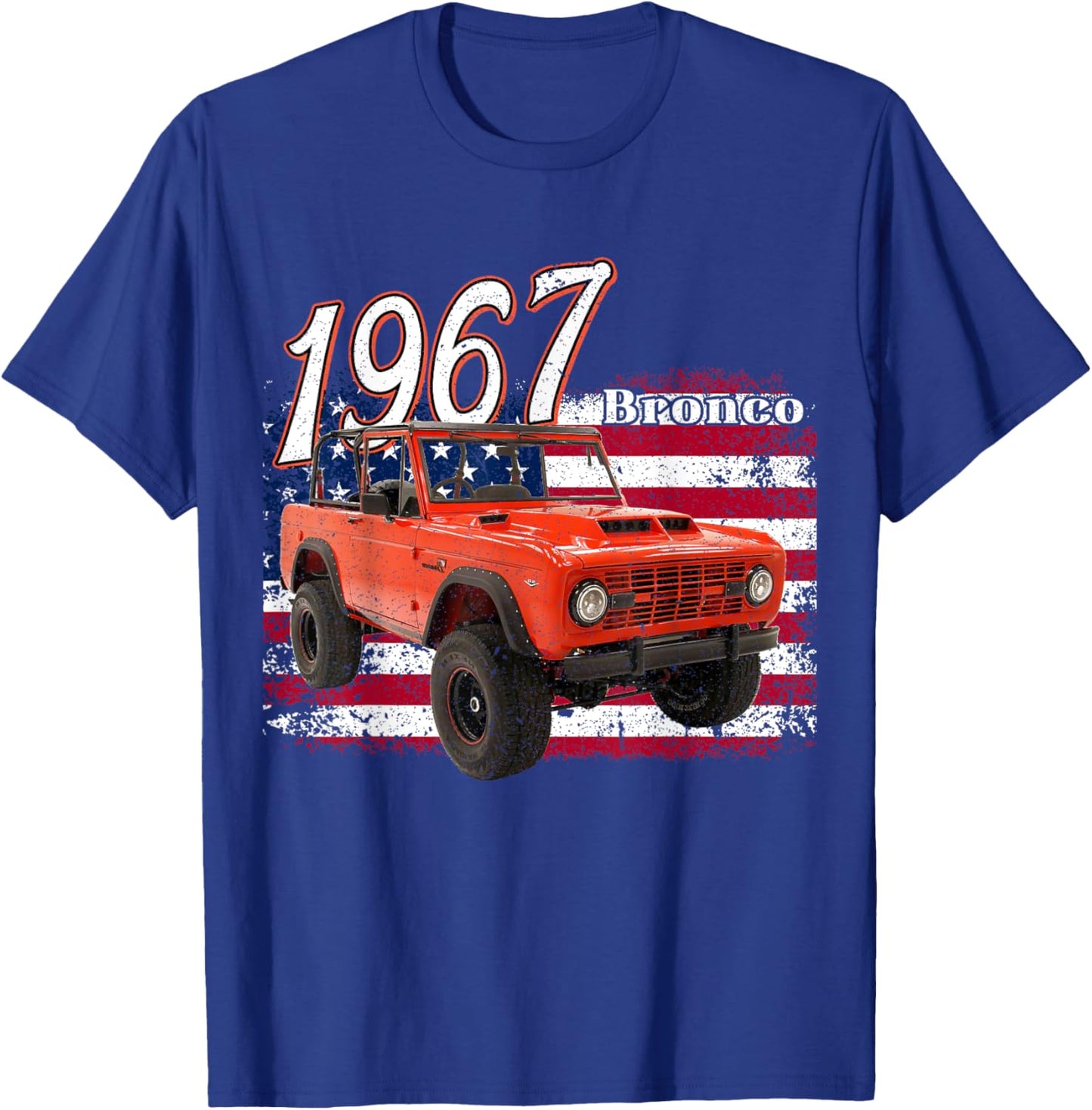 1967 67 Bronco SUV Car T-Shirt - T-Shirt | Royal