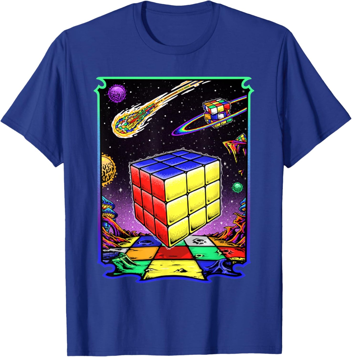 Puzzle Cube Speed Cubing T-Shirt - T-Shirt | Royal