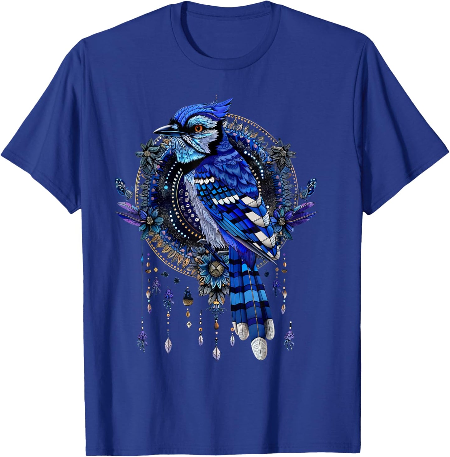 Blue Jay bird animals lover Graphic T-Shirt - T-Shirt | Royal
