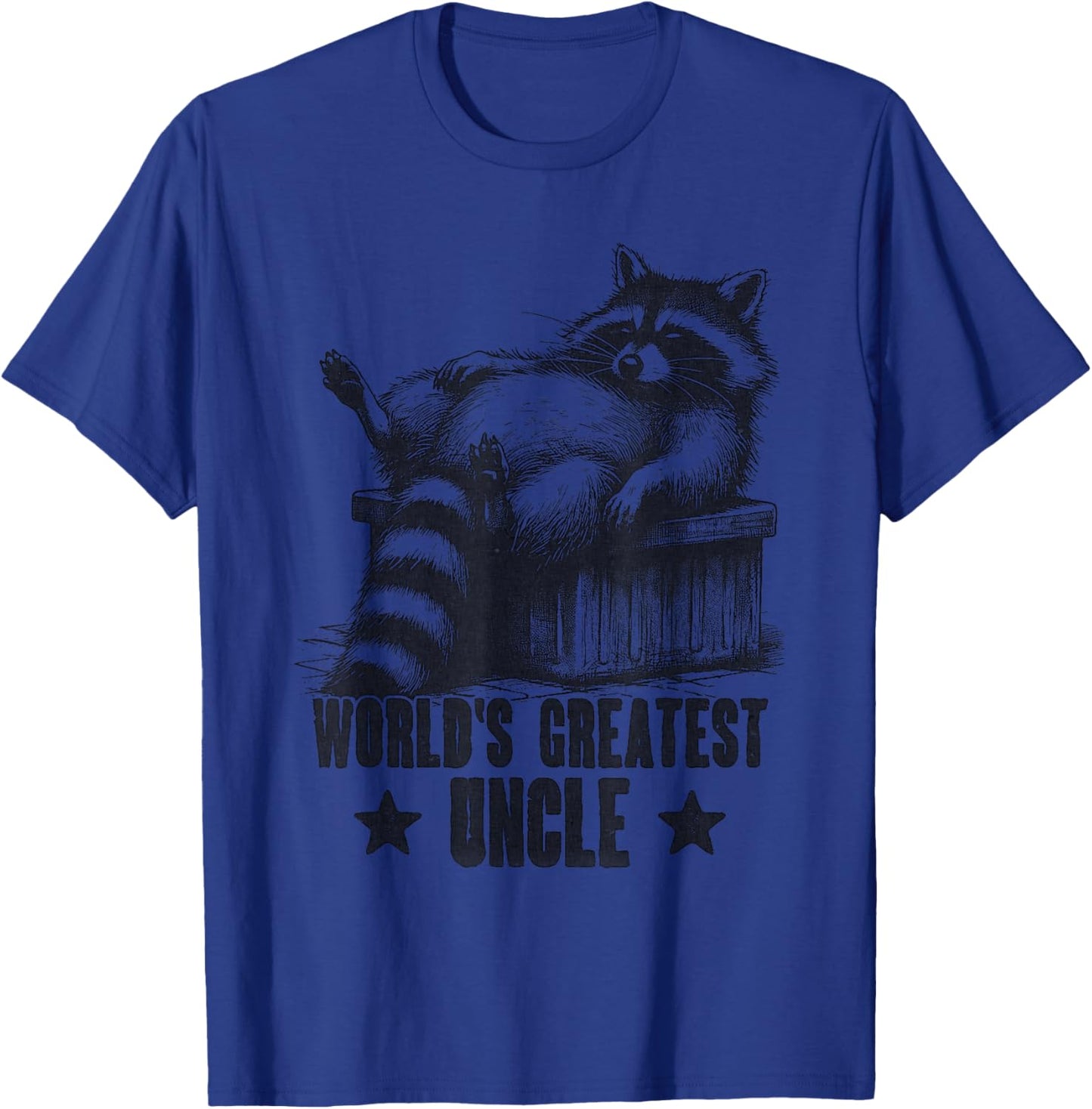 World's Greatest Uncle For Sarcastic Uncle Raccoon Fan T-Shirt - T-Shirt | Royal