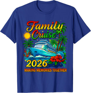Family Cruise 2026 Summer Vacation Matching Family Cruise T-Shirt - T-Shirt | Royal