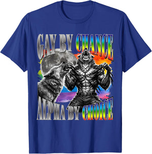 Zufällig Homosexuell Alpha Von Choice Alpha Wolf LGBT-Sigma-Grafik T-Shirt - T-Shirt | Royal