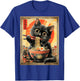 Funny Ramen Cat Anime Otaku Noodles Graphic T-Shirt - T-Shirt | Royal
