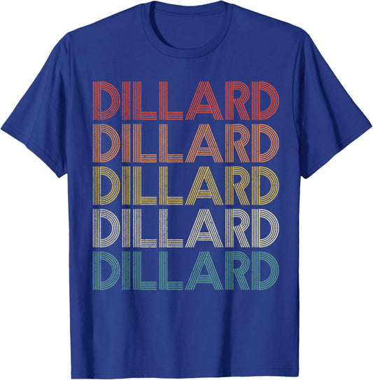 Dillard Retro Vintage T-Shirt - T-Shirt | Royal