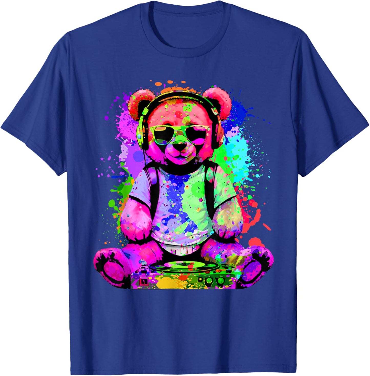 Techno House Party Outfit for EDM Festival Goa Electro Rave T-Shirt - T-Shirt | Royal