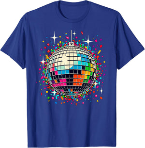 Confetti Disco Ball Party T-Shirt - T-Shirt | Royal