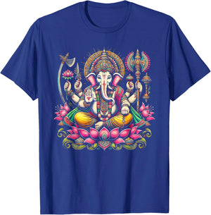 Ganesh Chaturthi Hindu Festival Elephant Lord Ganesha T-Shirt - T-Shirt | Royal