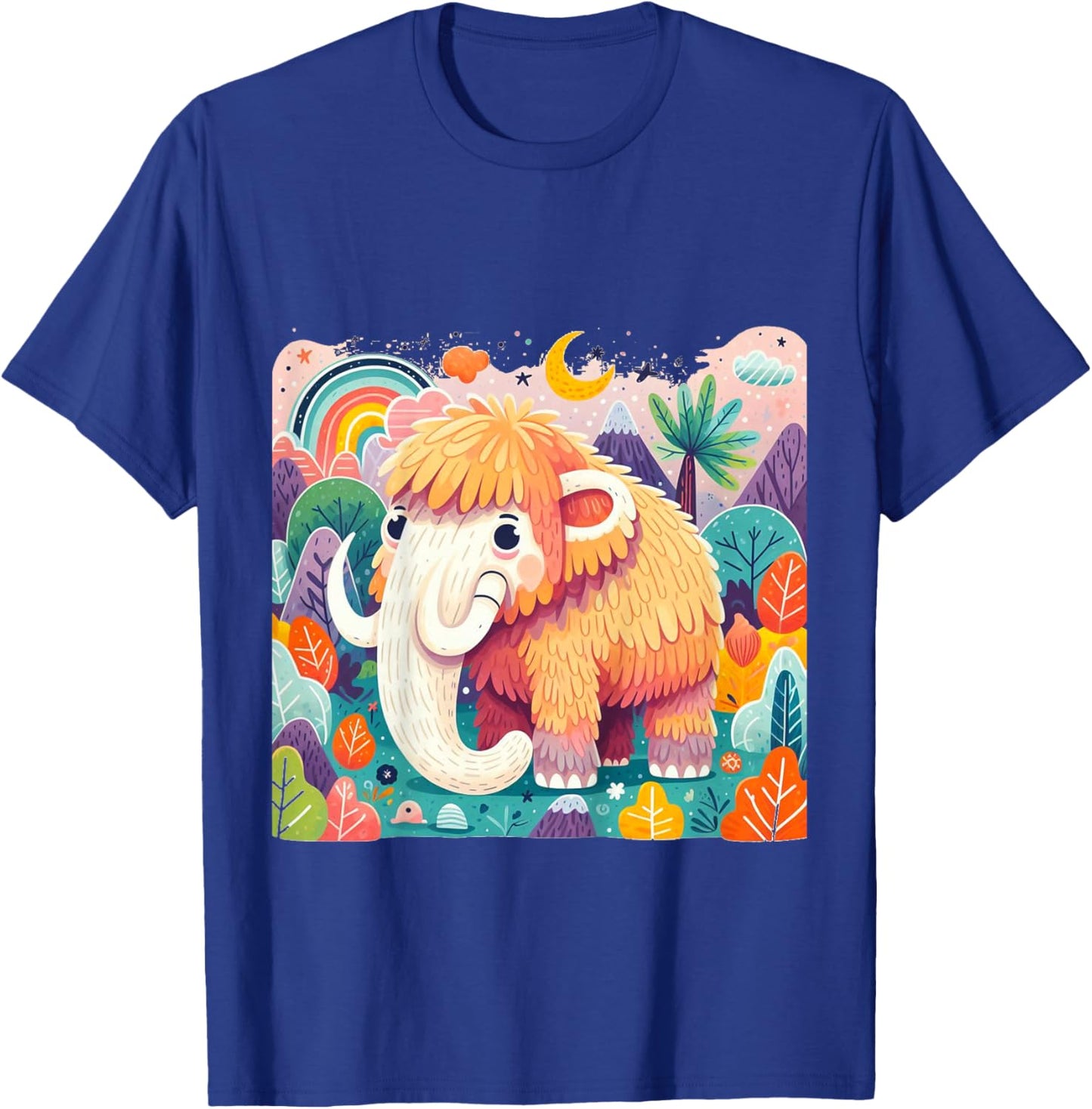 Kids Funny Wooly Mammoth Cute Woolly Mammoth Woolly Awesome Girls T-Shirt - T-Shirt | Royal