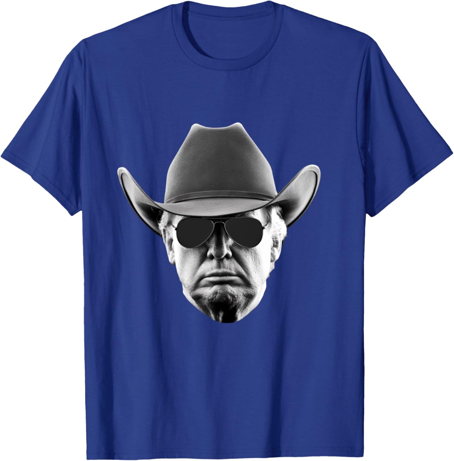 Cool Donald Trump Cowboy Hat US USA America President T-Shirt - T-Shirt | Royal