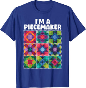Quilting Art Women Sewing Lovers Piecemaker Quilter T-Shirt - T-Shirt | Royal