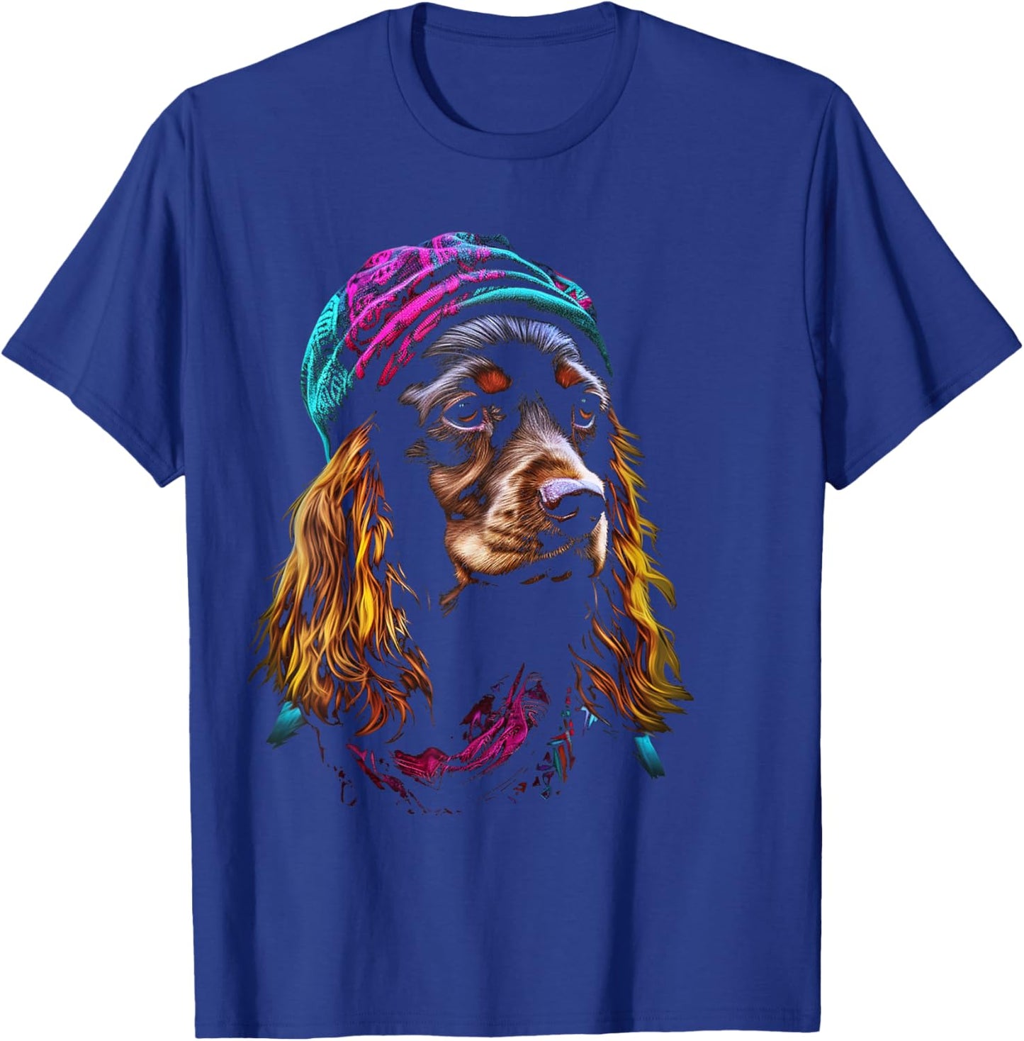 Cocker Spaniel Graphic Pet Art Dog Cocker Spaniel Women Kids T-Shirt - T-Shirt | Royal
