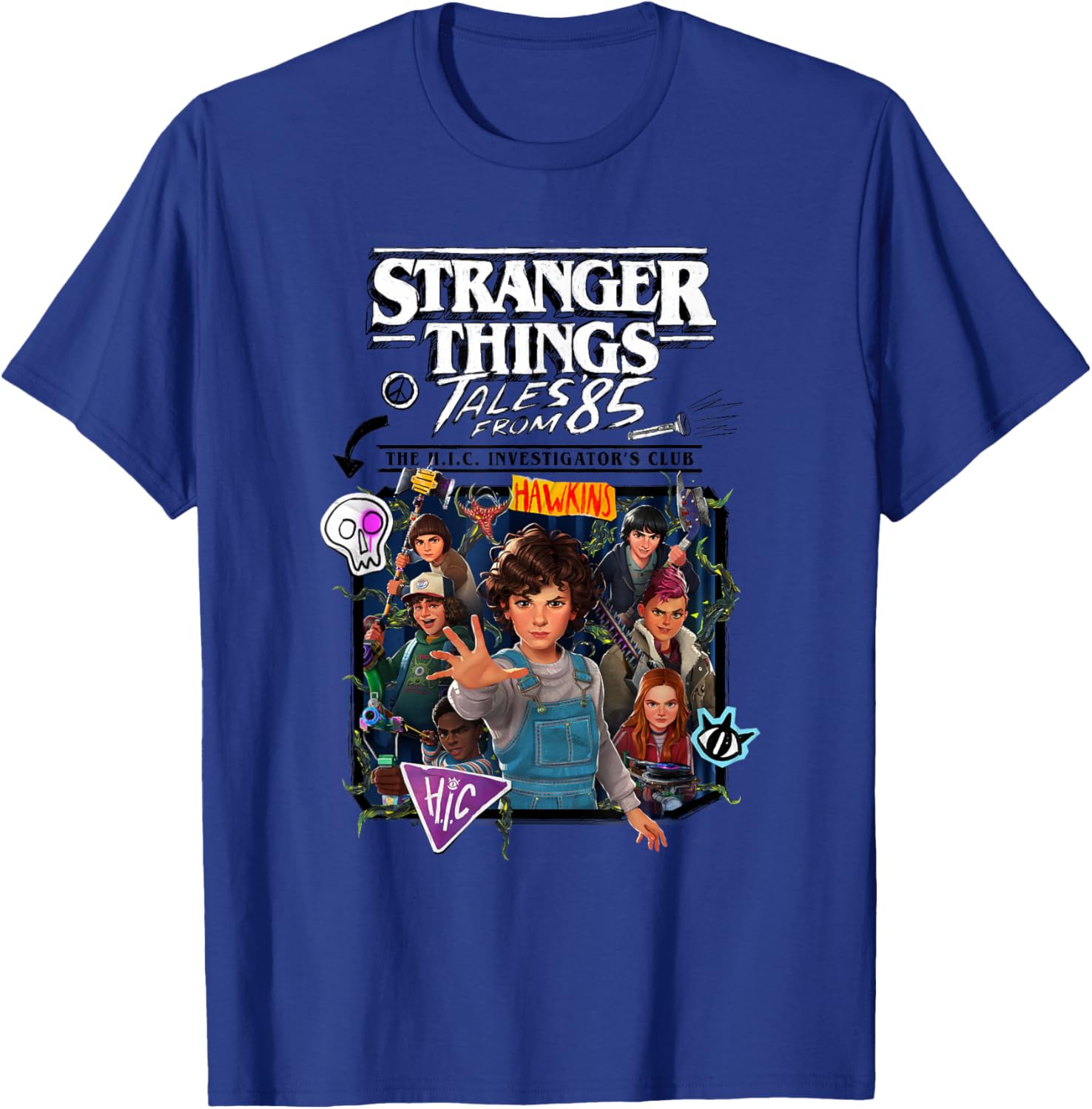 Stranger Things Tales from '85 H.I.C. Investigator's Club T-Shirt - T-Shirt | Royal