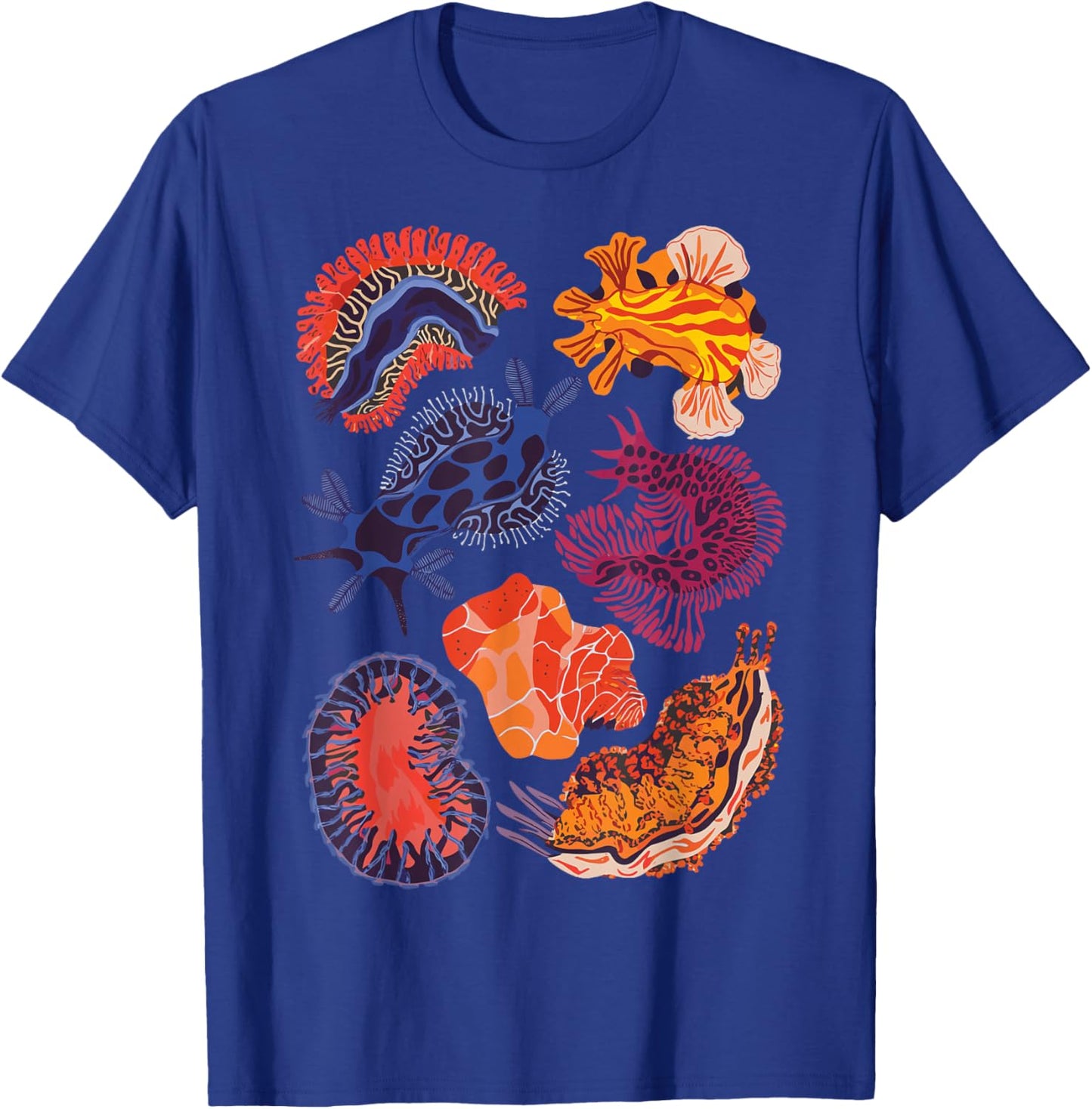 Sea Slugs Nudibranch Marine Animal Biologist Aquarist T-Shirt - T-Shirt | Royal