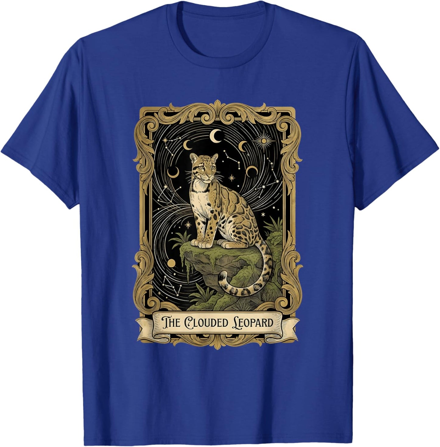 Clouded Leopard Tarot T-Shirt - T-Shirt | Royal