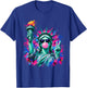 Statue of Liberty Bubble Gum Patriotic Memorial Day 4th July T-Shirt - T-Shirt | Royal