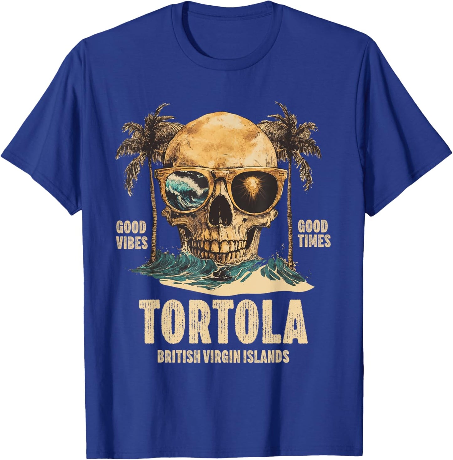 Tortola B.V.I British Virgin Islands Souvenir Vacation T-Shirt - T-Shirt | Royal