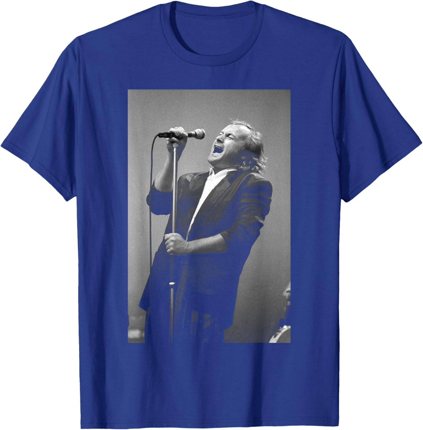 Genesis Phil Collins Singing Invisible Touch World Tour T-Shirt - T-Shirt | Royal