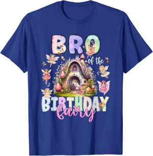 Bro of The Birthday Fairy Little Girl Magical Family T-Shirt - T-Shirt | Royal