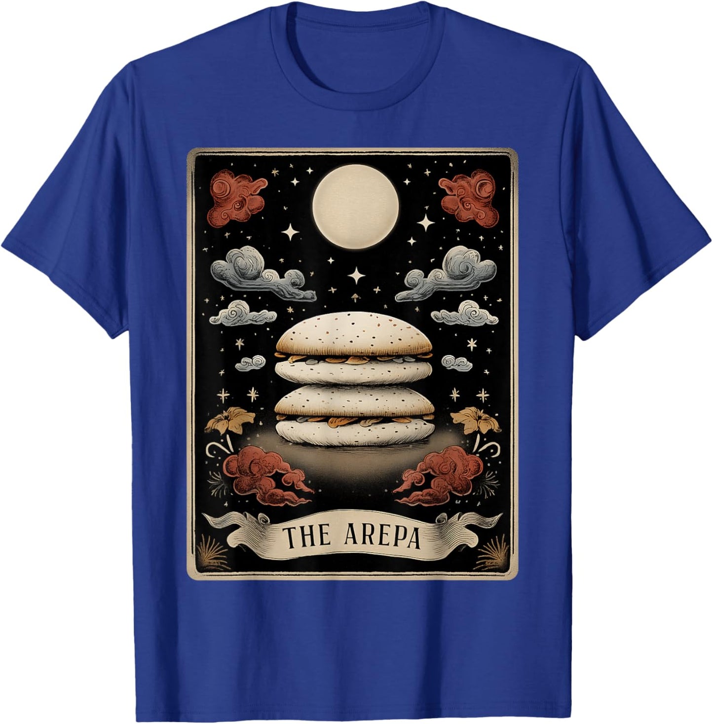 The Arepa Venezuelan Tarot Card Colombian Food Arepas Witch T-Shirt - T-Shirt | Royal