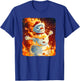 Funny Snowman in Flames Outfit for burning Winter Lovers T-Shirt - T-Shirt | Royal