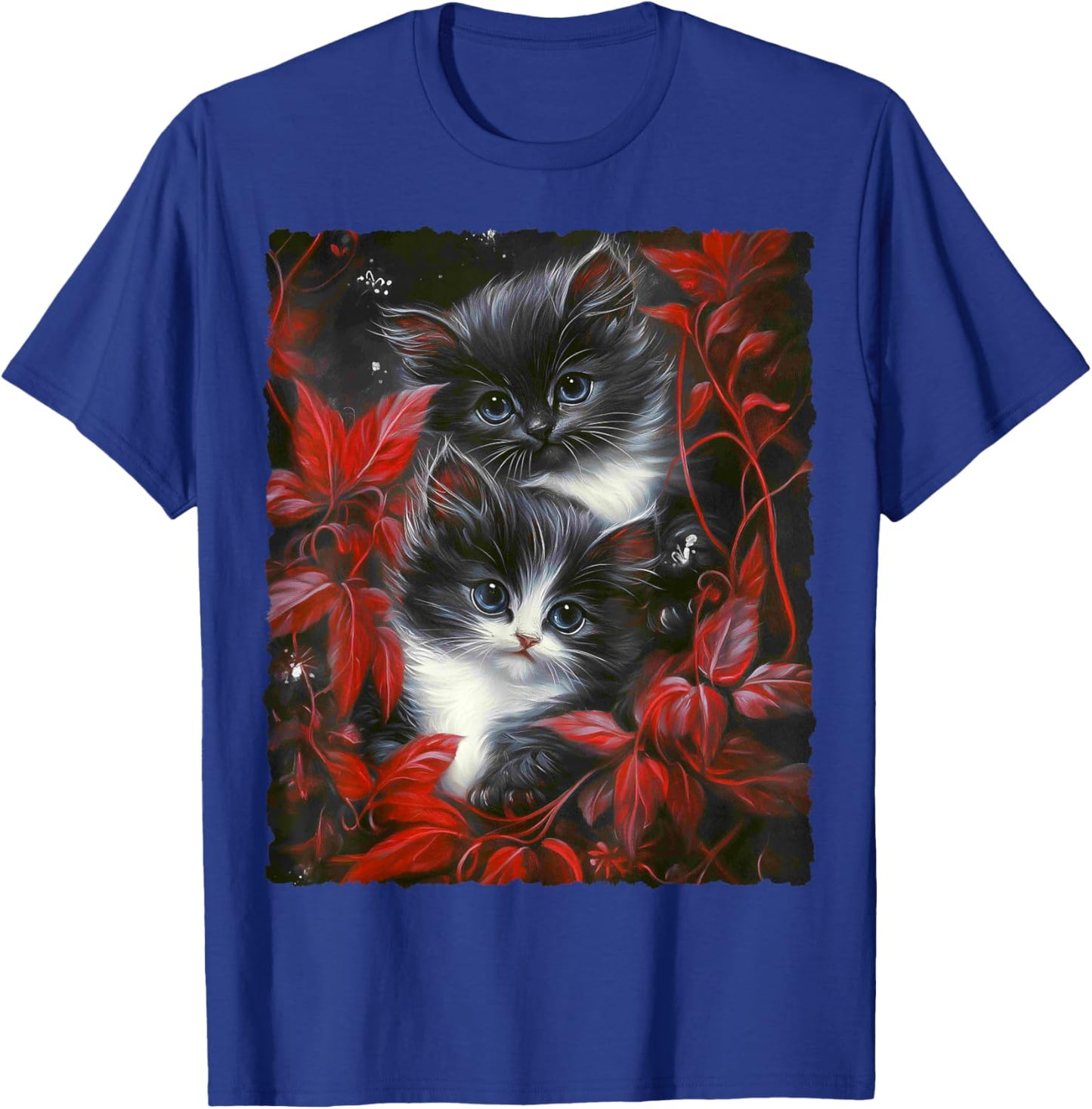 Cute Magical Cat Kitten Fantasy Art Design T-Shirt - T-Shirt | Royal