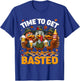 Time to Get Basted Funny Turkey Drink Fall Thanksgiving Men T-Shirt - T-Shirt | Royal
