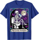 Tarot Card Skeleton Milk Allergies Food Lactose Intolerant T-Shirt - T-Shirt | Royal