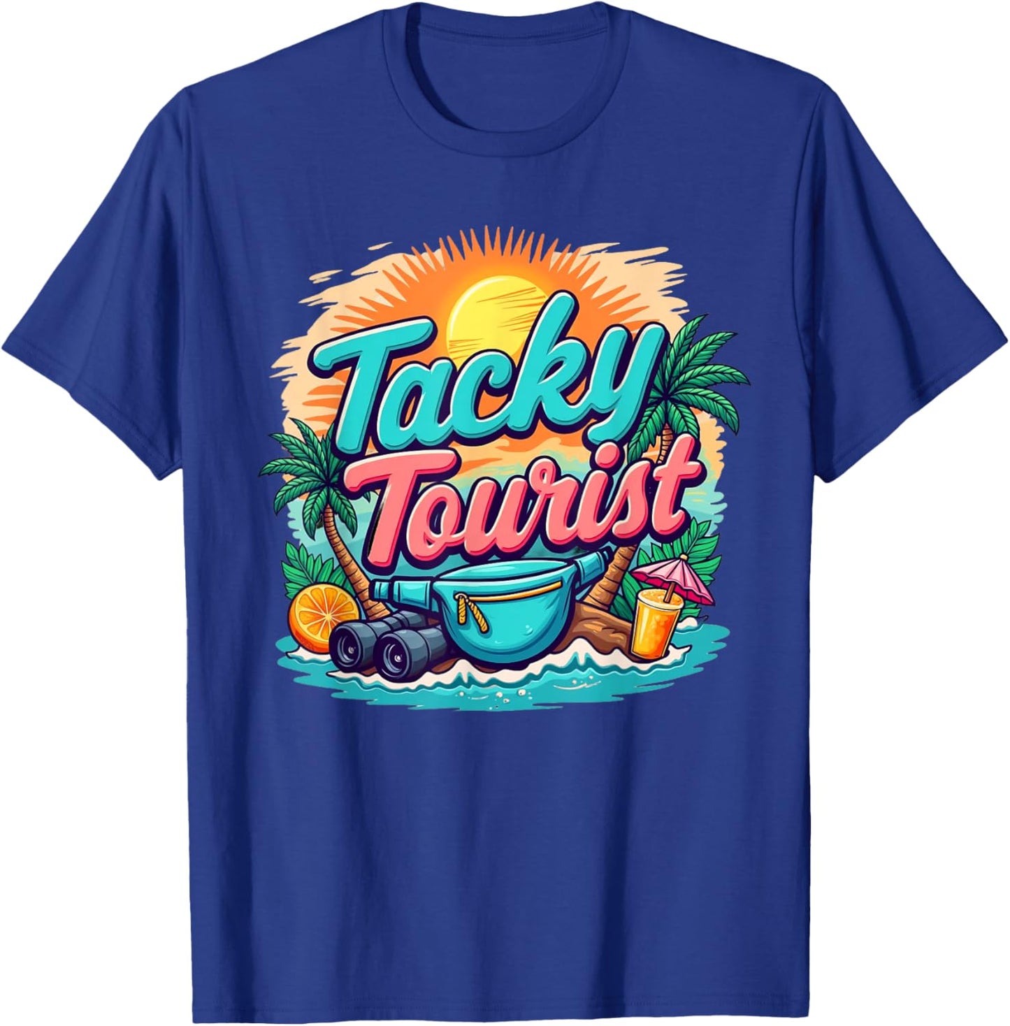 Vacay Wacky Tourist Outfit - Tacky Costume Idea T-Shirt - T-Shirt | Royal