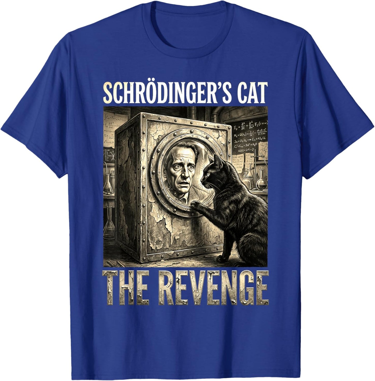 Schrödingers Katze Rache Lustig Physik Wissenschaft T-Shirt - T-Shirt | Royal