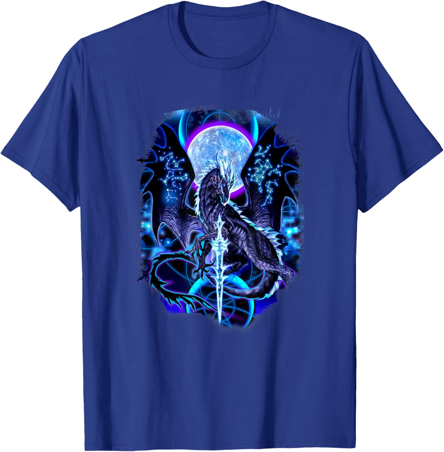 Ruth Thompson Art, Dragon Dragonblade Nightblade T-Shirt - T-Shirt | Royal