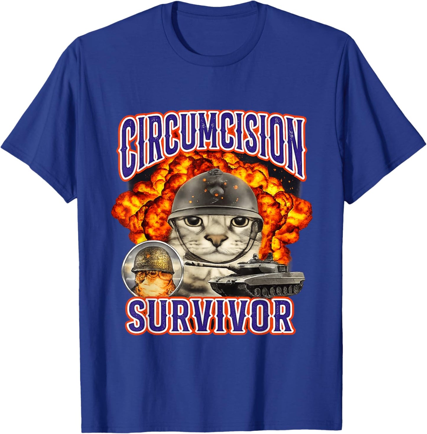 Circumcision Survivor Funny Unhinged Gen Z Raunchy Meme Gag T-Shirt - T-Shirt | Royal