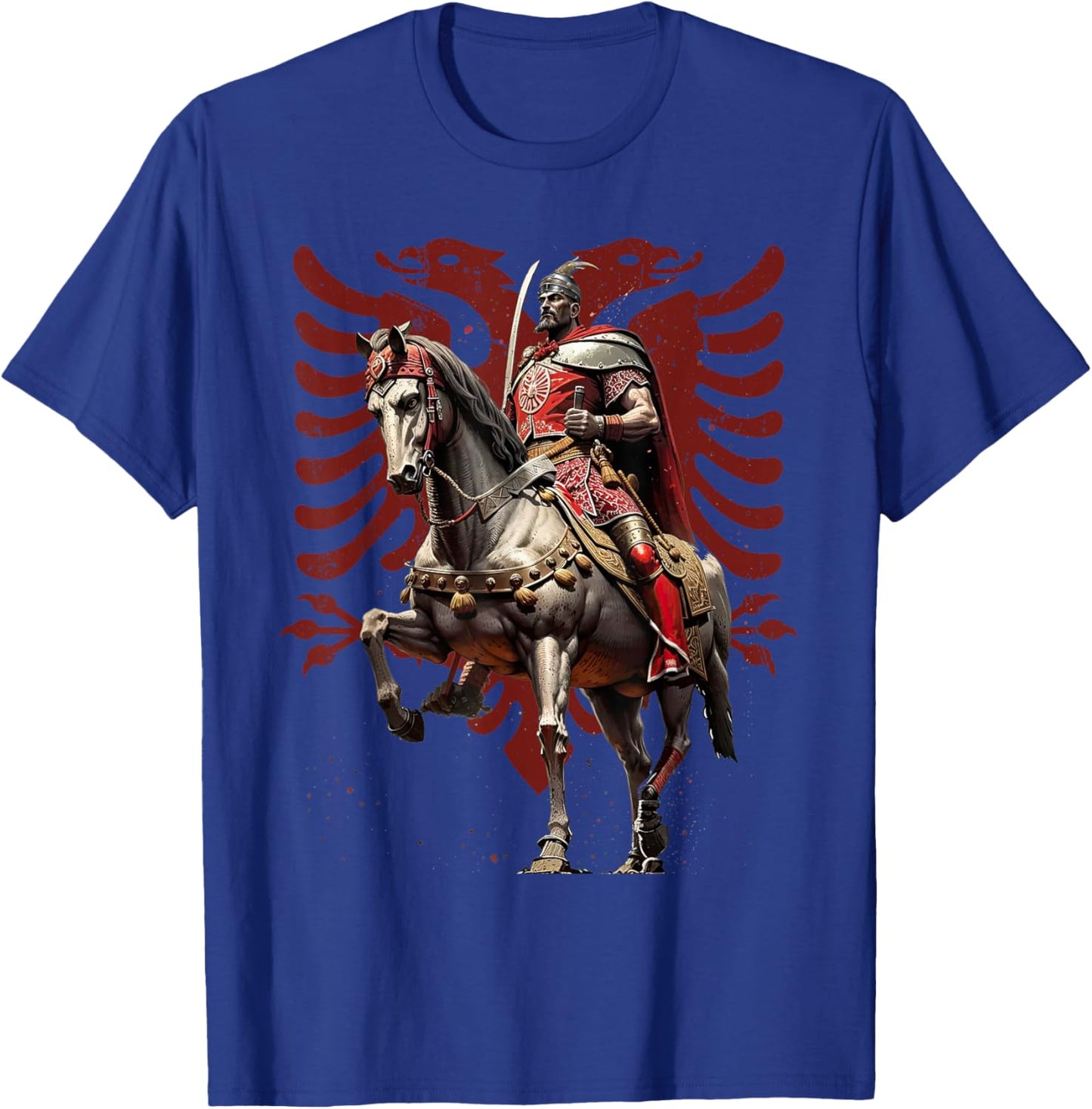 Skanderbeg Albania and Kosovo Flag for a Proud Albanian T-Shirt - T-Shirt | Royal