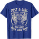 Rock Band Rock Concert Just A Girl Who Loves Rock and Roll T-Shirt - T-Shirt | Royal