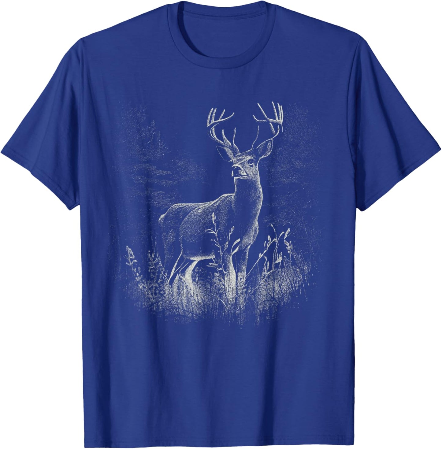 Deer in the forest nature animals deer lovers T-Shirt - T-Shirt | Royal