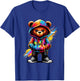 Hip Hop Teddy Bear Colorful Urban Rap Music Breakdancing T-Shirt - T-Shirt | Royal