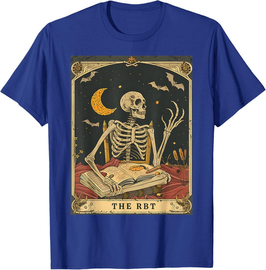 RBT Tarot Card Funny Skeleton Behavior Analyst Halloween T-Shirt - T-Shirt | Royal