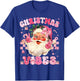 Christmas Vibe Cute Pink Santa Christmas Xmas Women Girl T-Shirt - T-Shirt | Royal