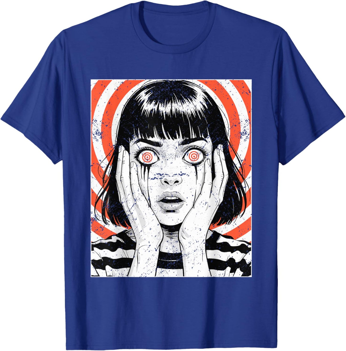 Horror Anime Girl Japanese Creepy Kawaii Goth T-Shirt - T-Shirt | Royal