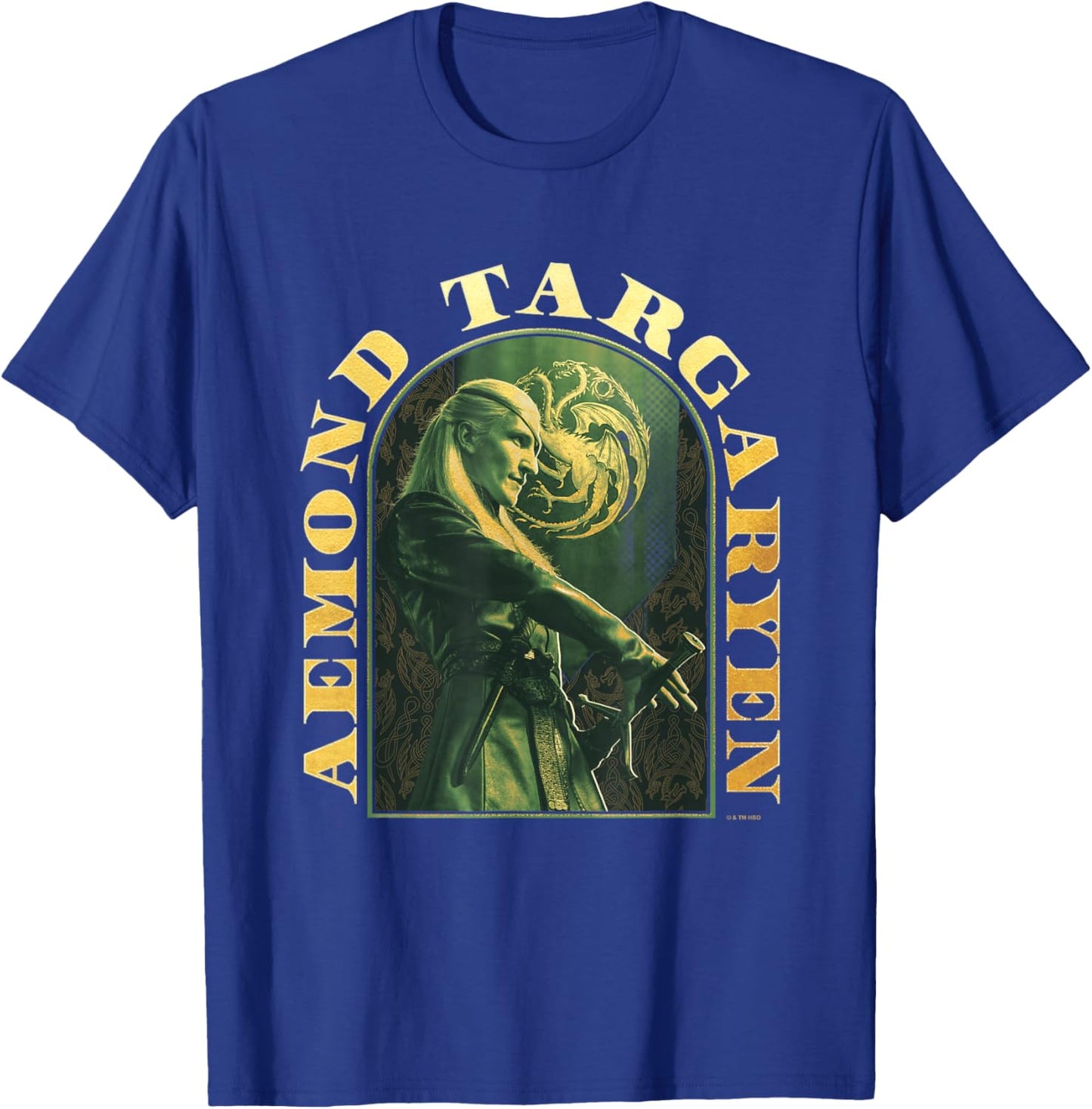 House of the Dragon Aemond Targaryen Epic Big Chest Poster T-Shirt - T-Shirt | Royal