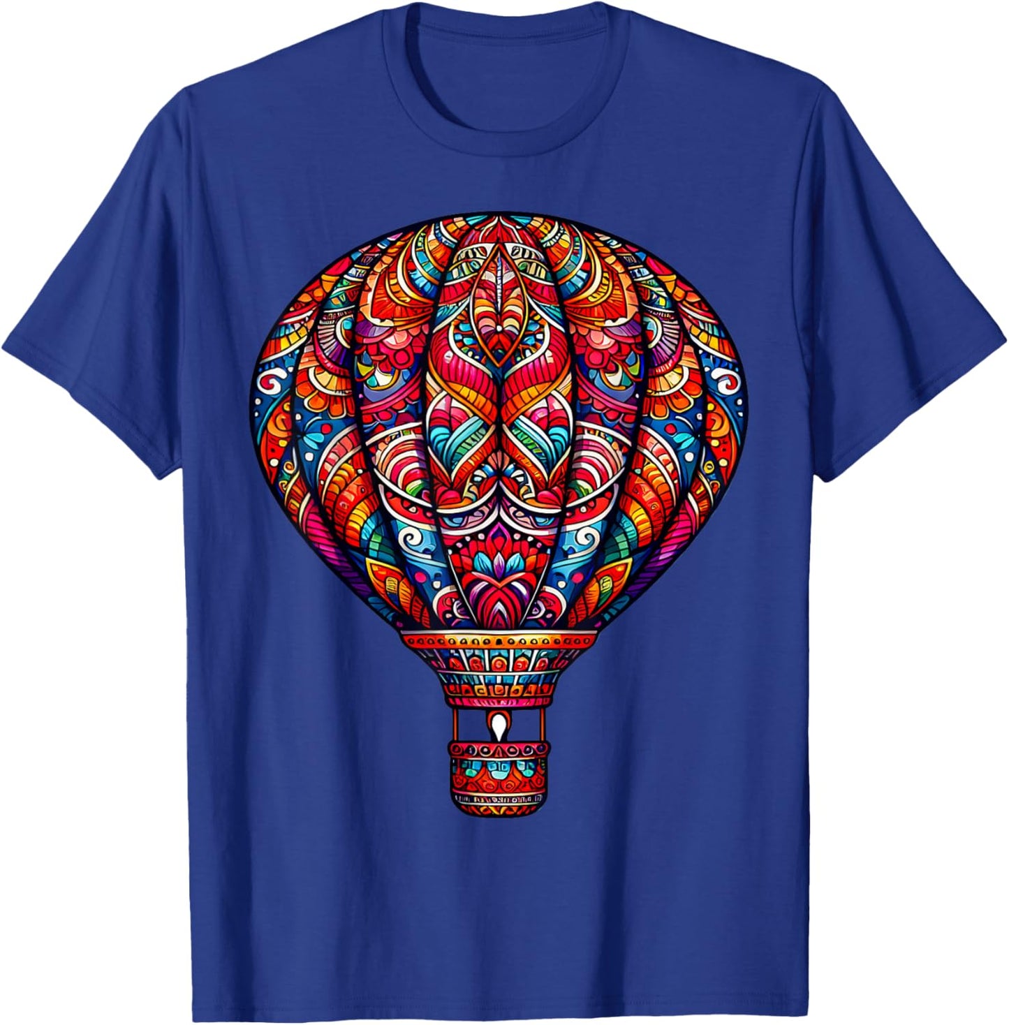 Balloon Fan Flight Hot Air Balloon Colorful T-Shirt - T-Shirt | Royal