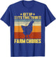 Get Up It's Time To Do Farm Chores Vintage Chicken T-Shirt - T-Shirt | Royal