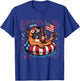 Patriotic Boxer 4th of July USA 250 Years Dog Lover T-Shirt - T-Shirt | Royal