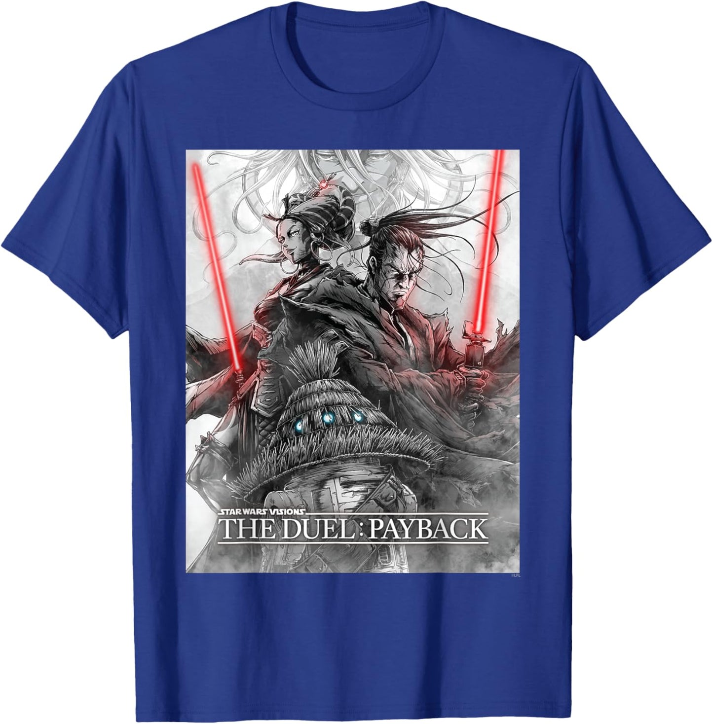 Star Wars Visions Volume 3 The Duel: Payback Official Poster T-Shirt - T-Shirt | Royal