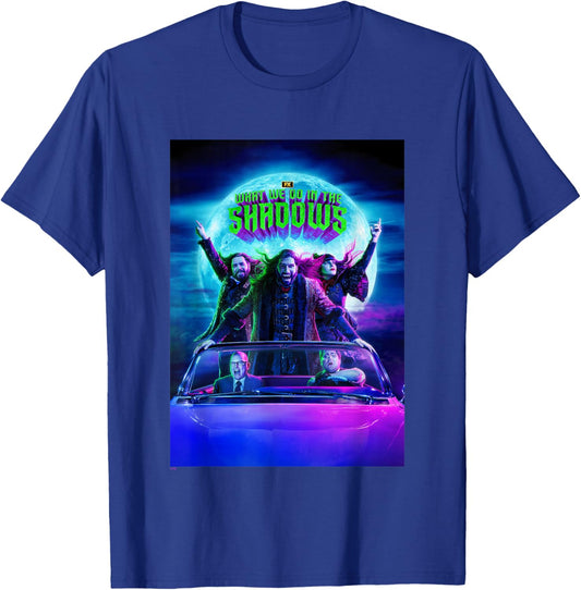What We Do In The Shadows Iconic Group Shot Moon Poster T-Shirt - T-Shirt | Royal