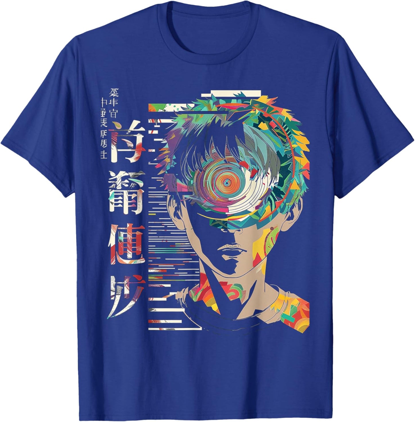 Anime Manga Motif Mandala Artwork Anime T-Shirt - T-Shirt | Royal
