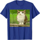 Cat Owl Funny Cursed Hello Bro Brain Red Meowl Hi Vro Meme T-Shirt - T-Shirt | Royal
