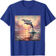 Dophin Shirt Women Kids Ocean Lover Sea Marine Life T-Shirt - T-Shirt | Royal