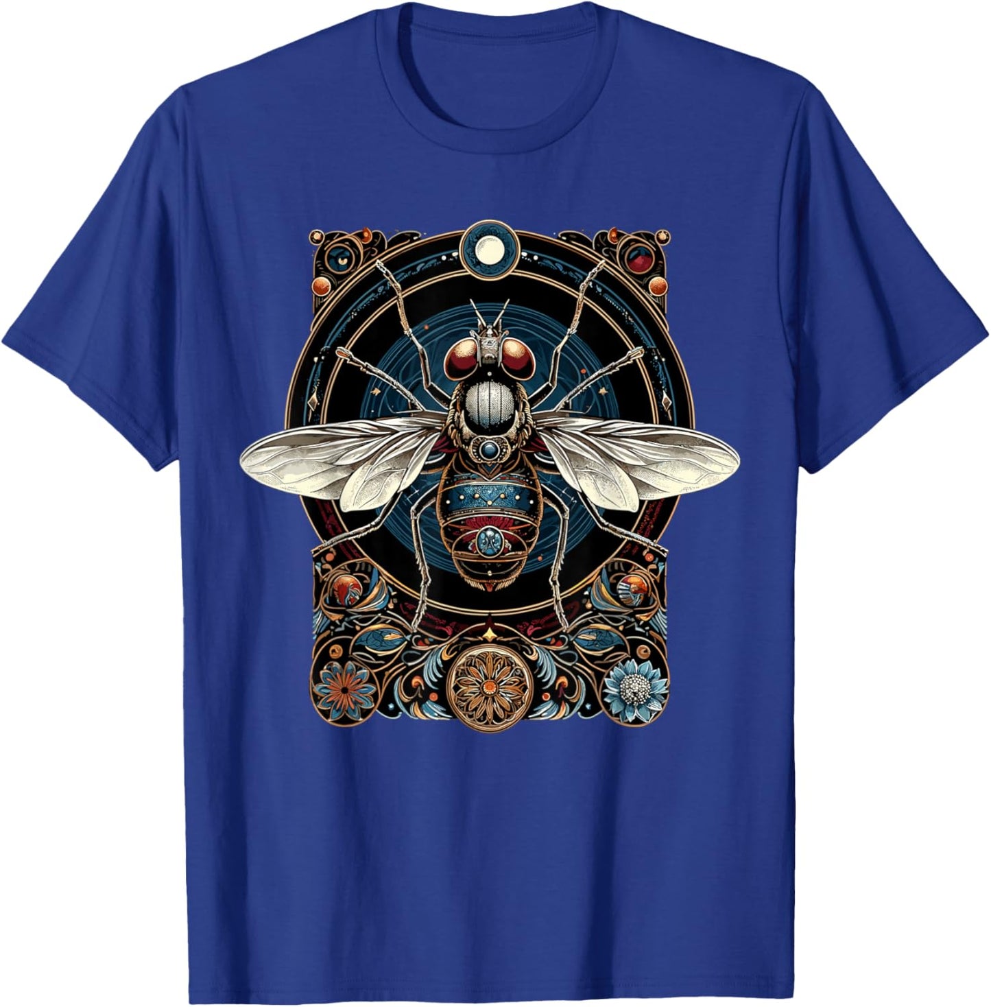 Cicada Insect Bug Vintage Entomology T-Shirt - T-Shirt | Royal