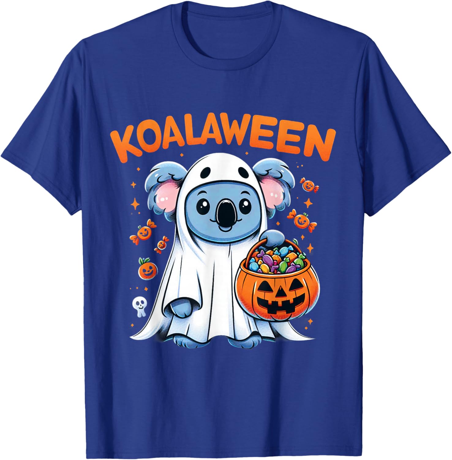 Funny Ghost Koala Halloween Koalaween Candy T-Shirt - T-Shirt | Royal