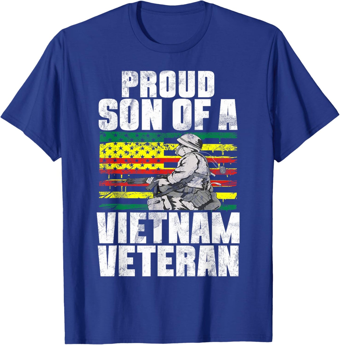 Proud Son Of A Vietnam Veteran Independence Army Grandson T-Shirt - T-Shirt | Royal
